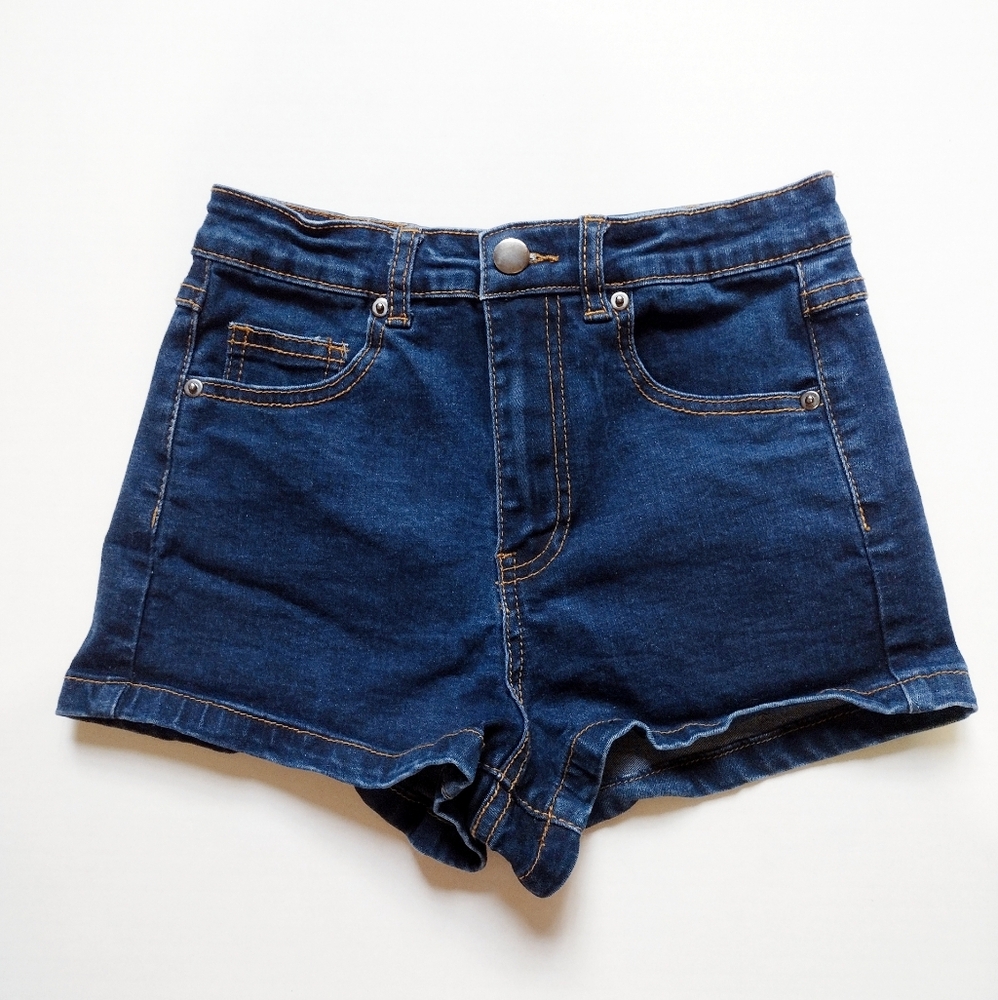 Forever 21 Navy Blue Jean Shorts